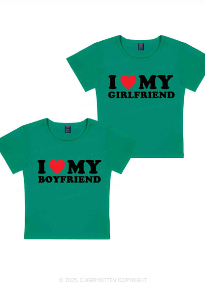 I Love GF BF Y2K Valentine's Day Baby Tee Cherrykitten