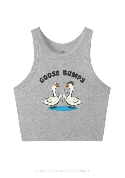 Goose Bumps Y2K Crop Tank Top Cherrykitten