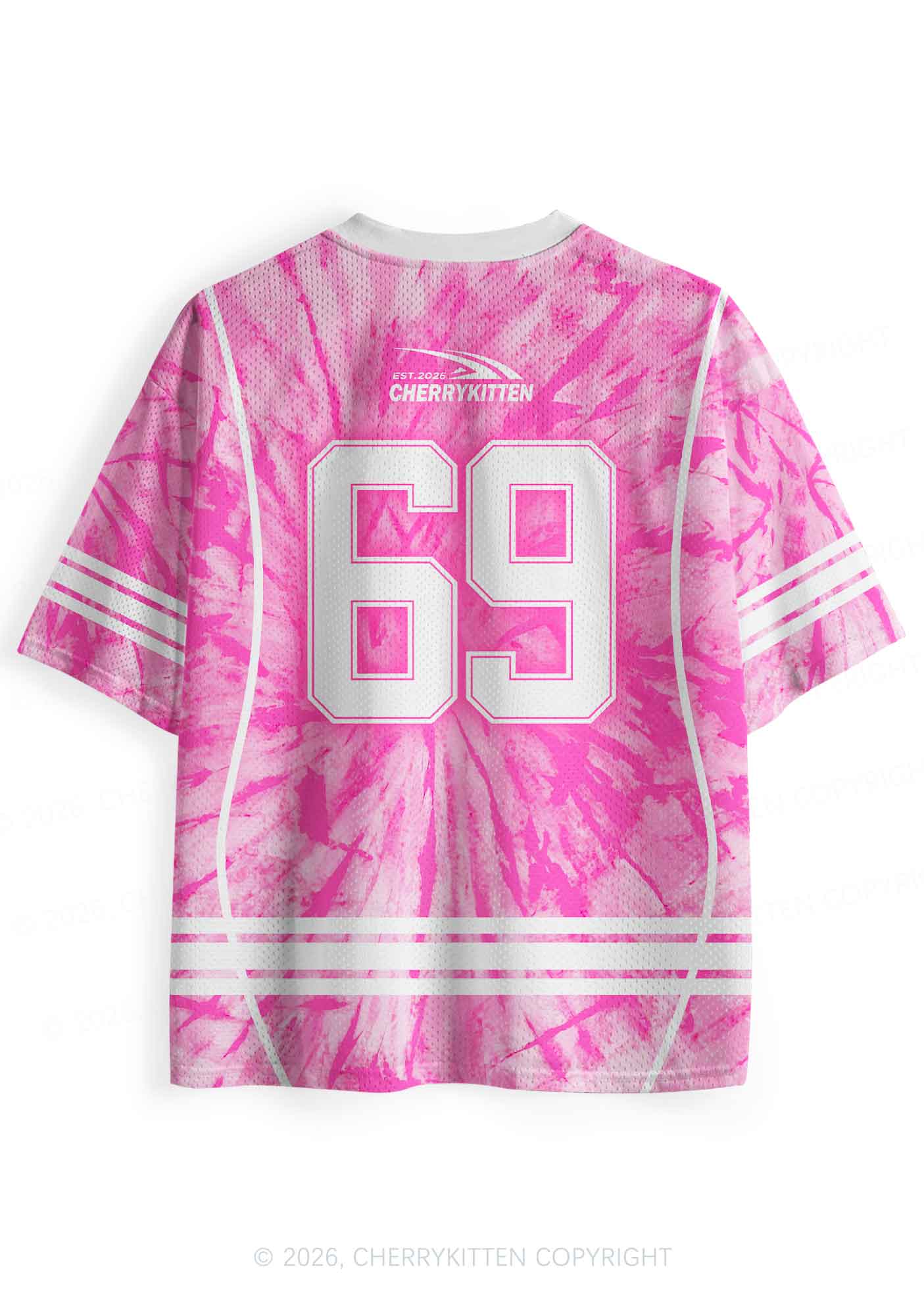 Pink Tie Dye Gay Thoughts Pride Y2K Sport Jersey Shirts Cherrykitten