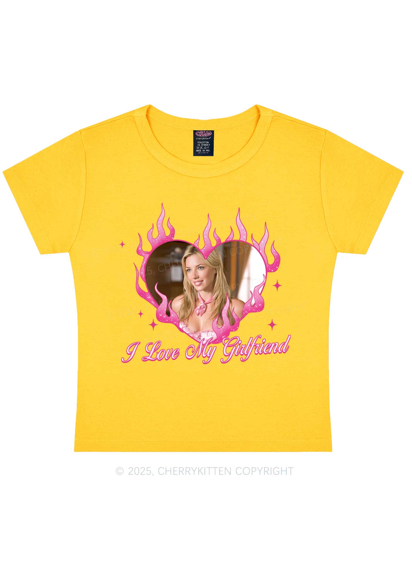 Custom Love Girlfriend Y2K Baby Tee Cherrykitten