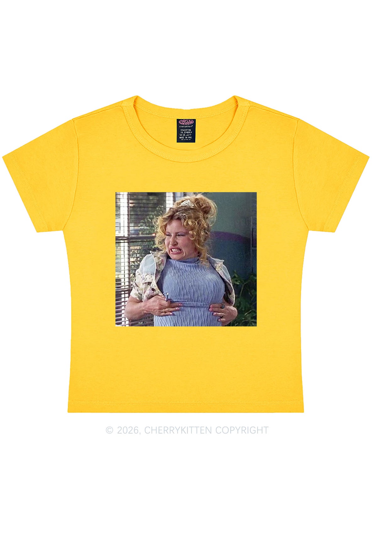 Huge Bxxb Blonde Y2K Baby Tee Cherrykitten