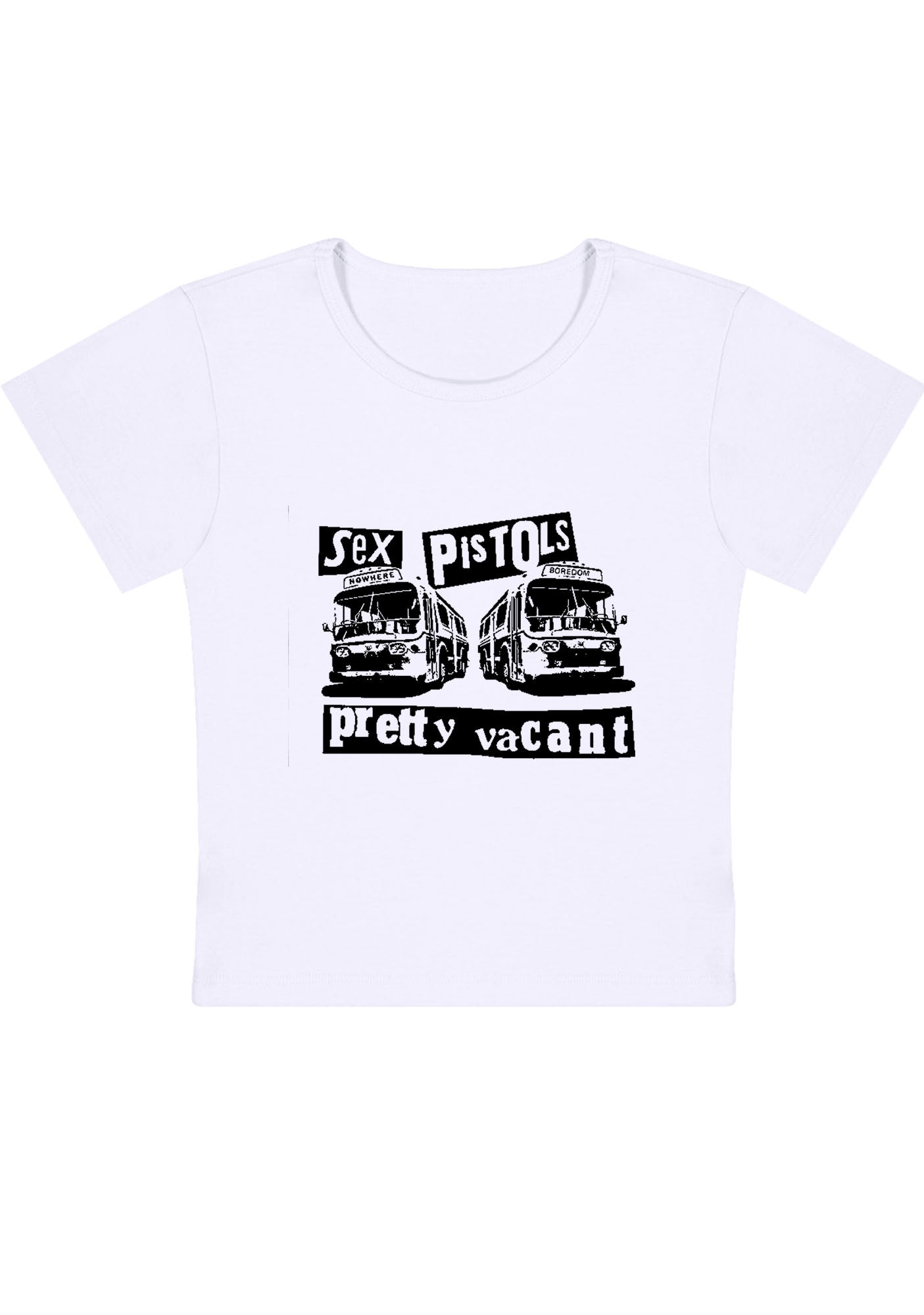 SP Band Pretty Vacant Y2K Baby Tee