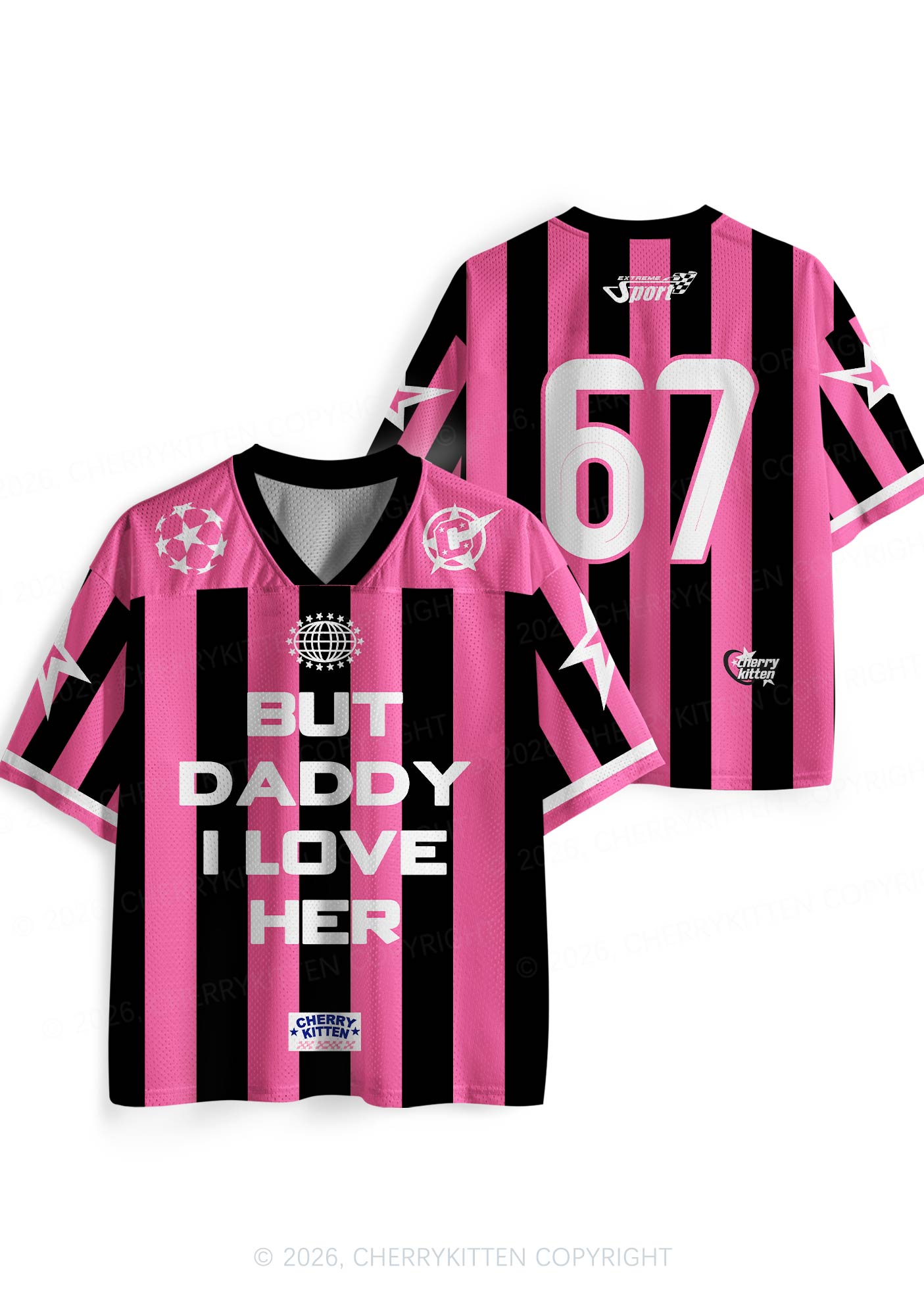 But Daddy I Love Her Pride Y2K Sport Jersey Shirts Cherrykitten