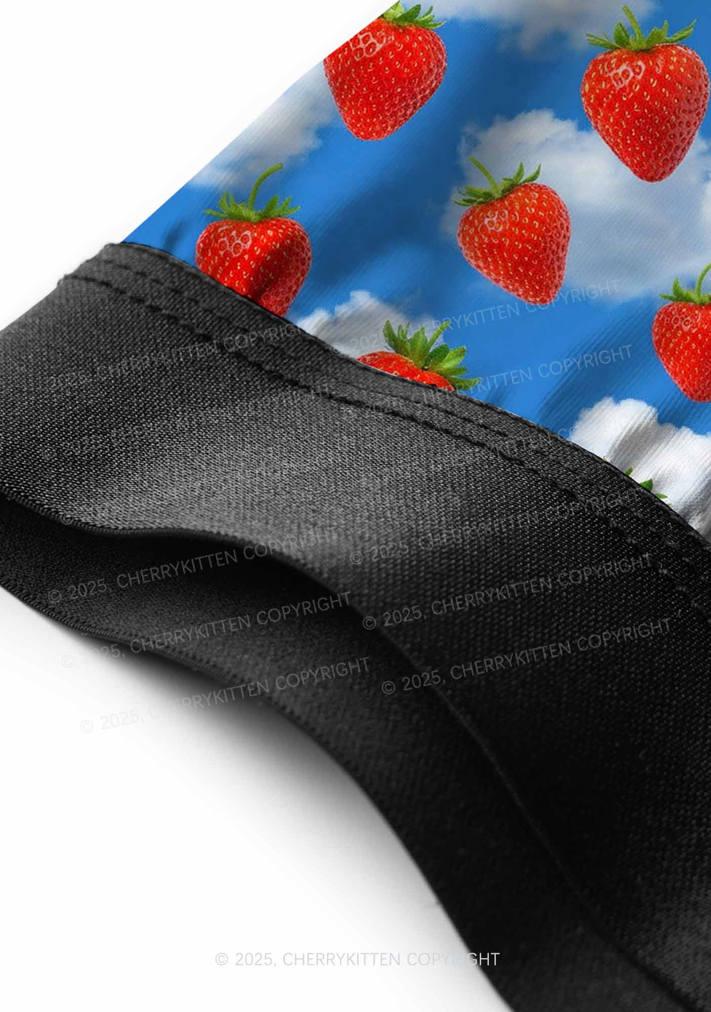 Strawberry Clouds Y2K Print Men Boxer Briefs Cherrykitten