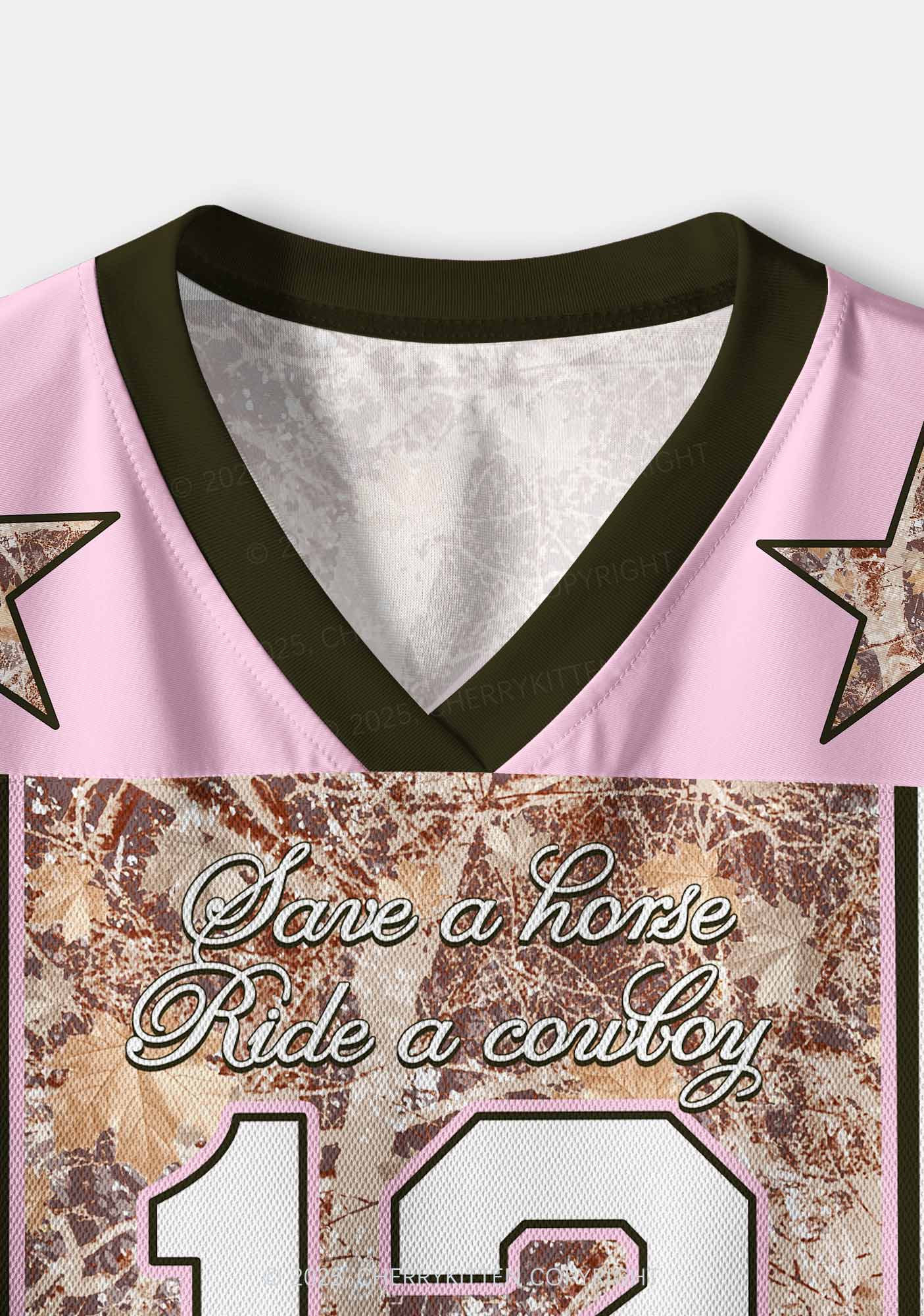 Custom Save A Horse Y2K Crop Sport Jersey Shirts Cherrykitten