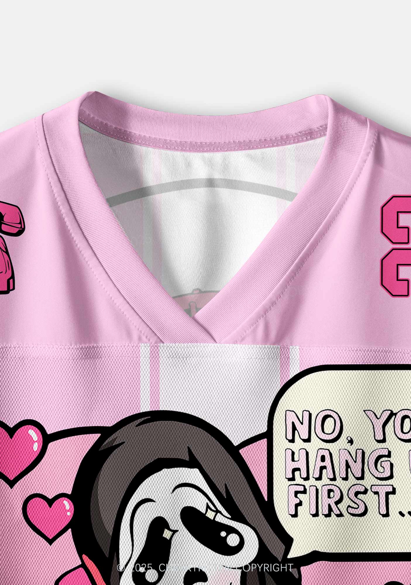 Custom Halloween Horror Hang Up Frist Y2K Crop Sport Jersey Shirts Cherrykitten