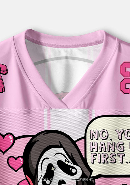 Custom Halloween Horror Hang Up Frist Y2K Crop Sport Jersey Shirts Cherrykitten