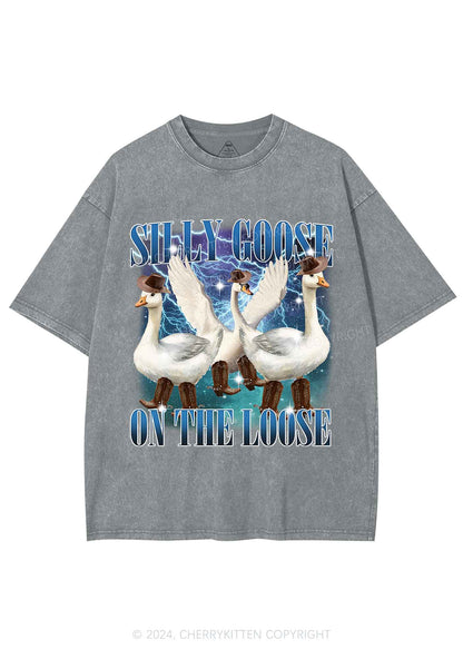 Cowboy Goose Y2K Washed Tee Cherrykitten