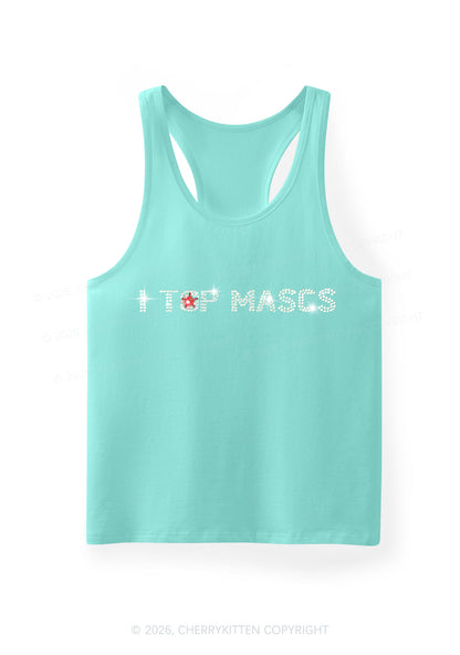 Rhinestone I Top Mascs Pride Y2K Men Racerback Tank Top Cherrykitten