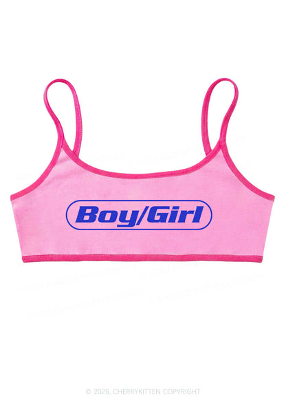Boy Or Girl Pride Y2K Super Crop Cami Cherrykitten
