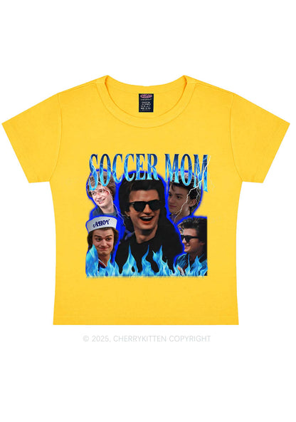 Blue Soccer Mom Y2K Baby Tee Cherrykitten