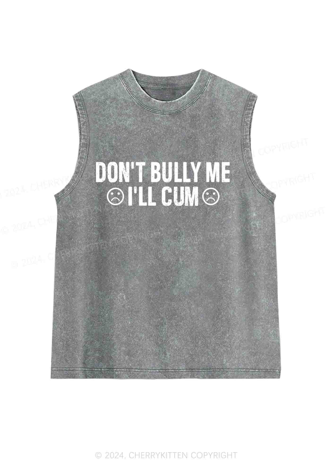 Don't Bully Me Y2K Washed Tank Cherrykitten