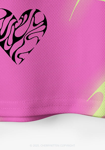 Custom Hot Pink Cxxt Y2K Crop Sport Jersey Shirts Cherrykitten