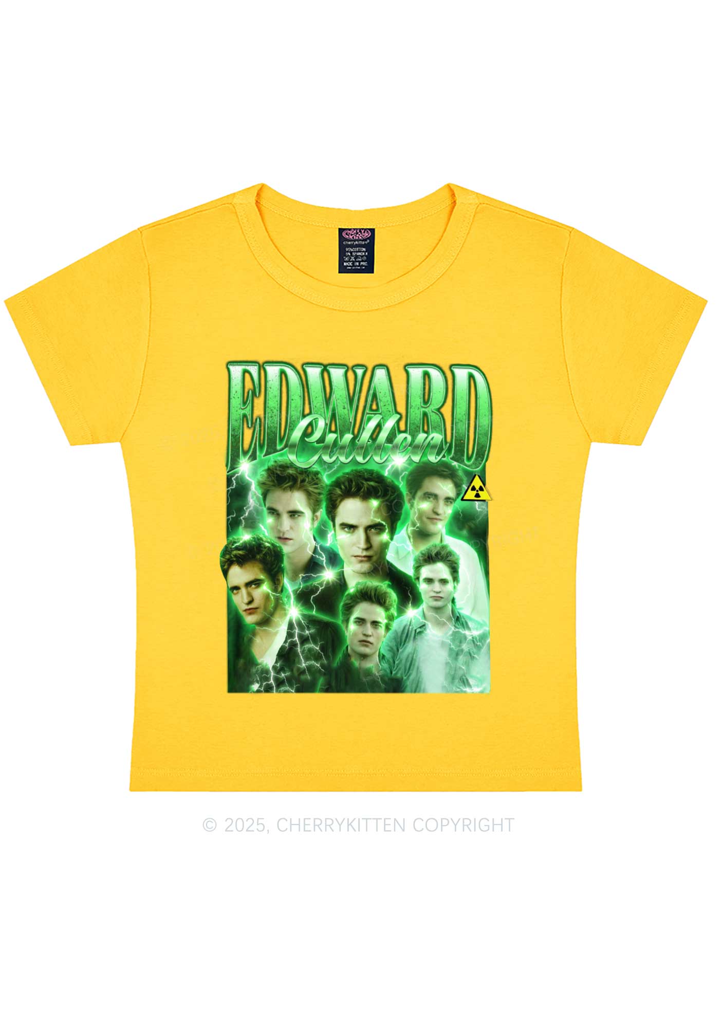 EC Green Lightning Y2K Baby Tee Cherrykitten