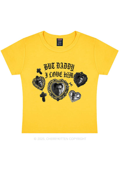 Gothic But Daddy I Love Him Y2K Baby Tee Cherrykitten