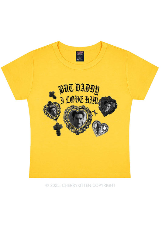 Gothic But Daddy I Love Him Y2K Baby Tee Cherrykitten