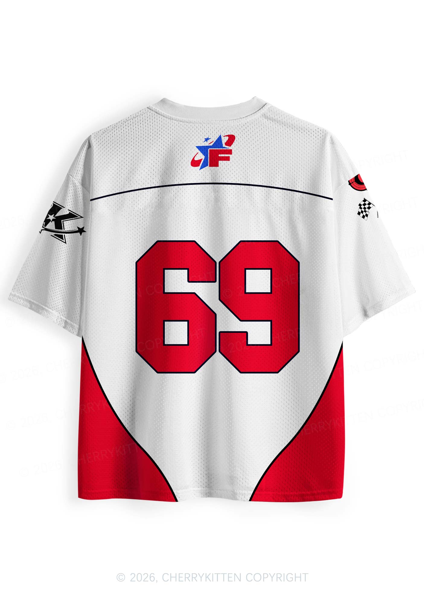 Red Faggot Star Pride Y2K Sport Jersey Shirts Cherrykitten