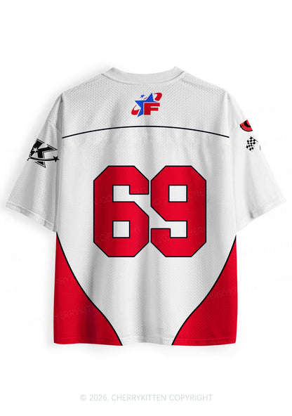 Red Faggot Star Pride Y2K Sport Jersey Shirts Cherrykitten