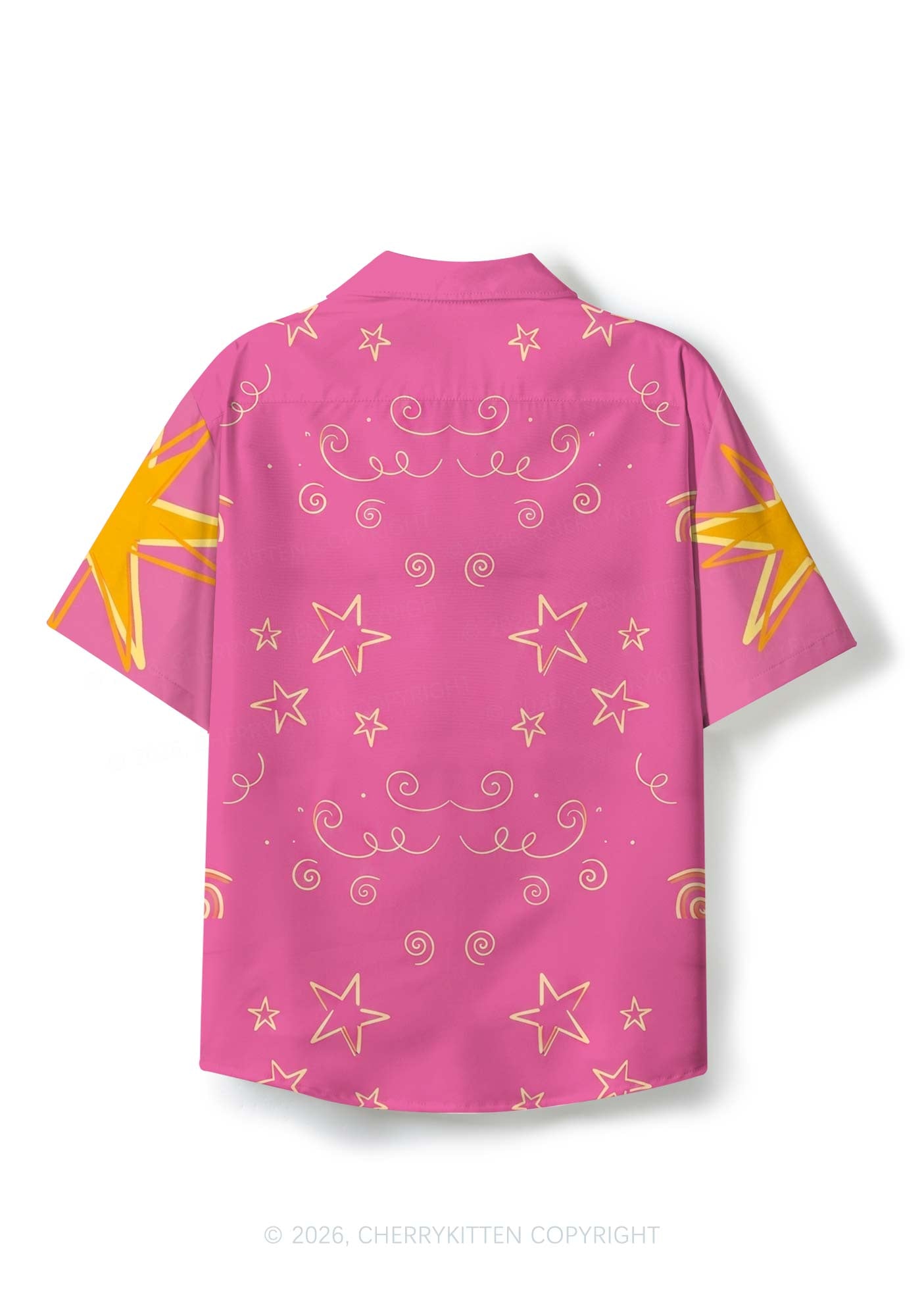 Retro Carabiner Star Pride Y2K Print Hawaiian Shirt Cherrykitten