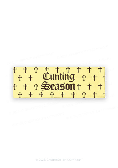 Cunting Season Cross Y2K Print Headband Cherrykitten