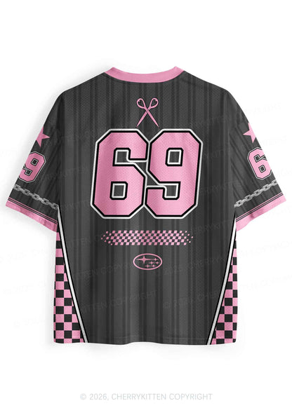 Grey Smile If You Are Lesbian Pride Y2K Sport Jersey Shirts Cherrykitten