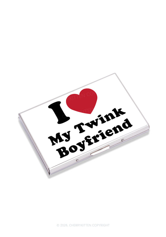 I Love My Twink BF Pride Y2K Mirror Cigarette Case Cherrykitten
