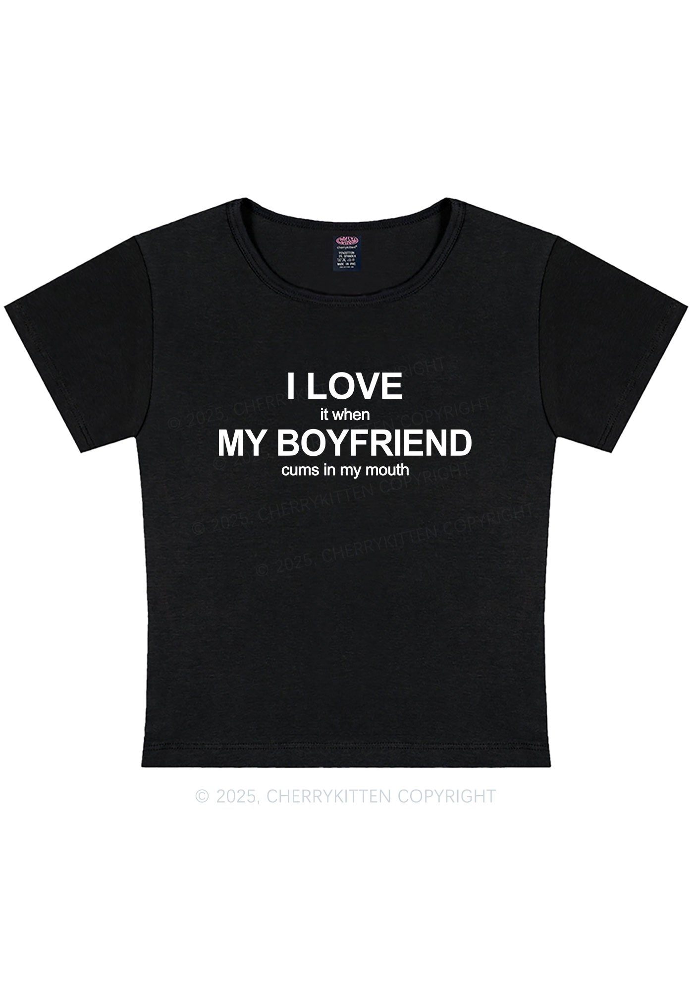 Curvy I Love My BF Y2K Baby Tee Cherrykitten