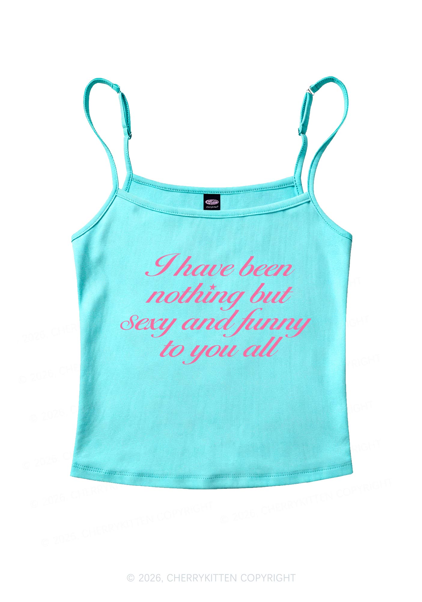 I Have Been Funny Y2K Spaghetti Strap Cami Cherrykitten
