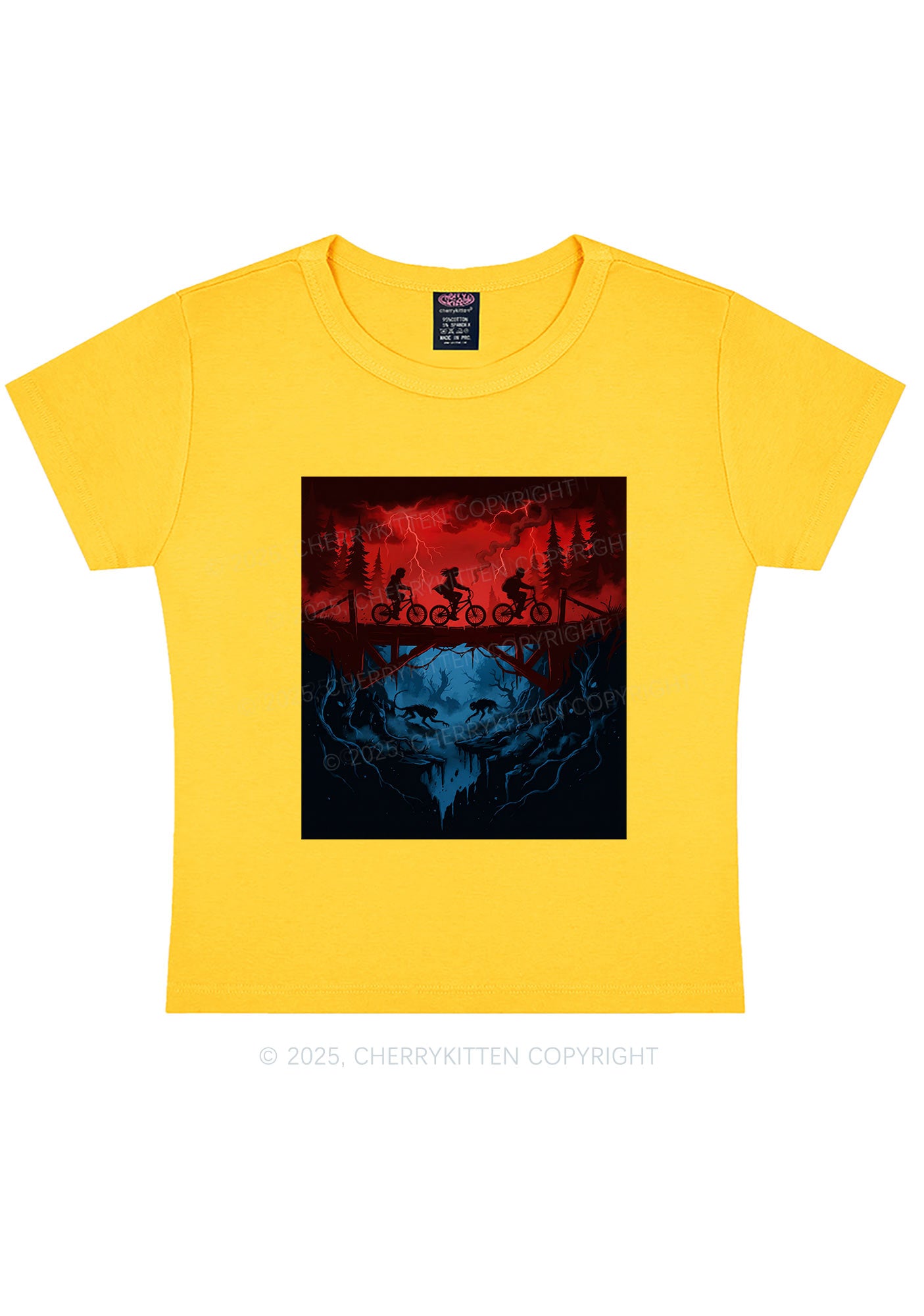 Red Storm Riders Y2K Baby Tee Cherrykitten