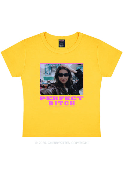 Custom Perfect Bxxch Y2K Baby Tee Cherrykitten