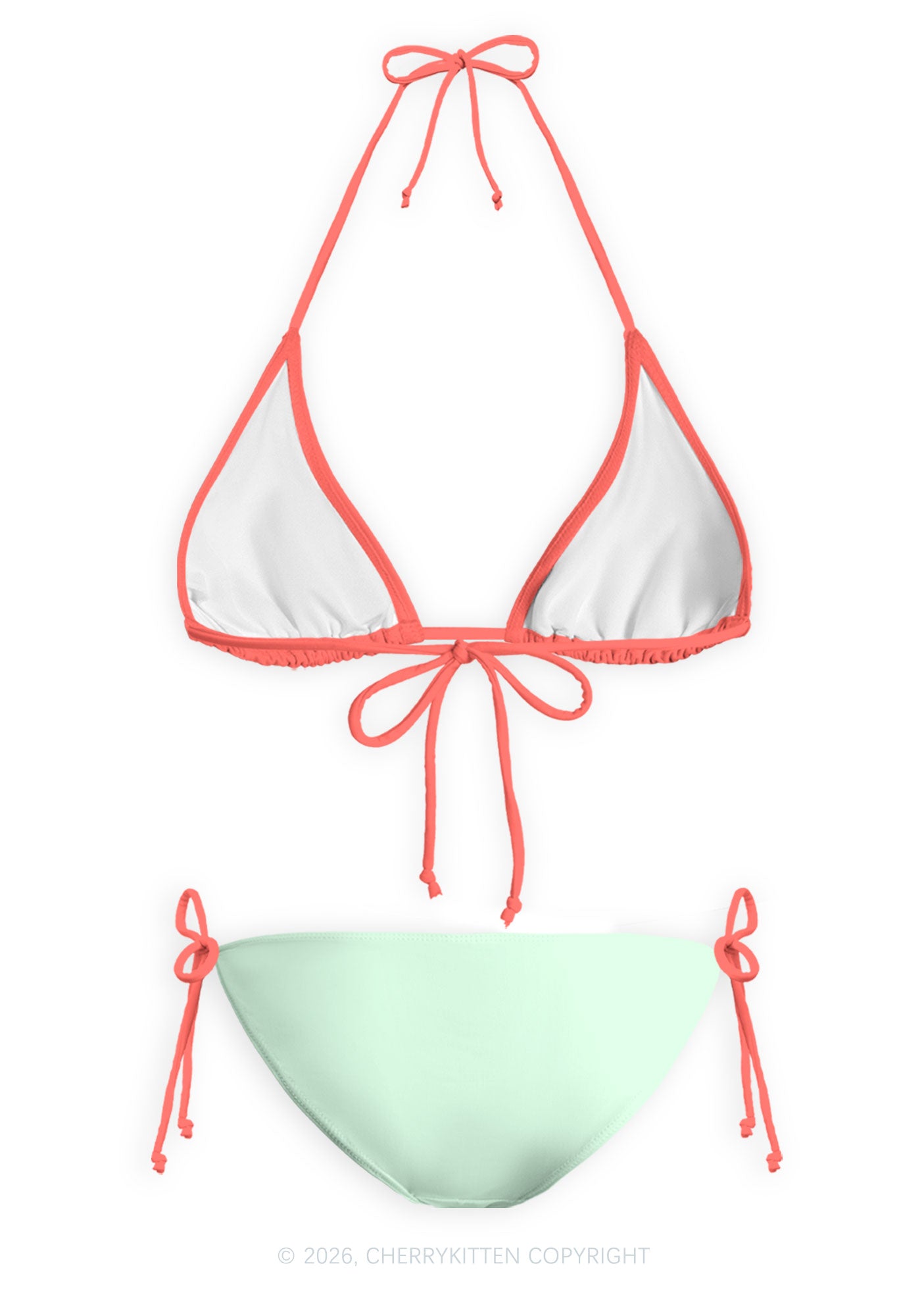 Masc Princess Pride Y2K Print Bikini Set Cherrykitten