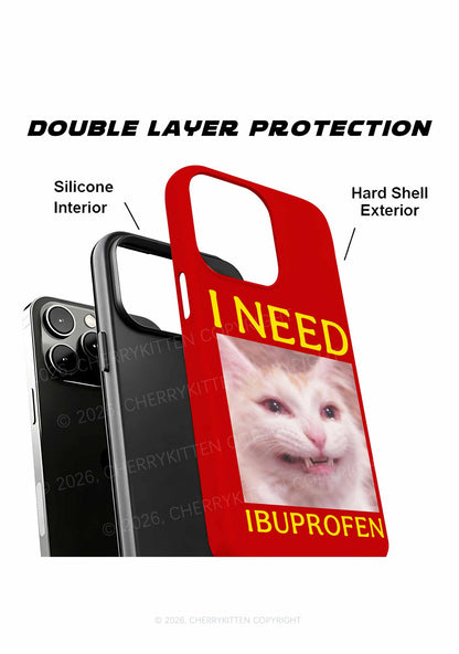 I Need Crying Cat Y2K Phone Case Cherrykitten