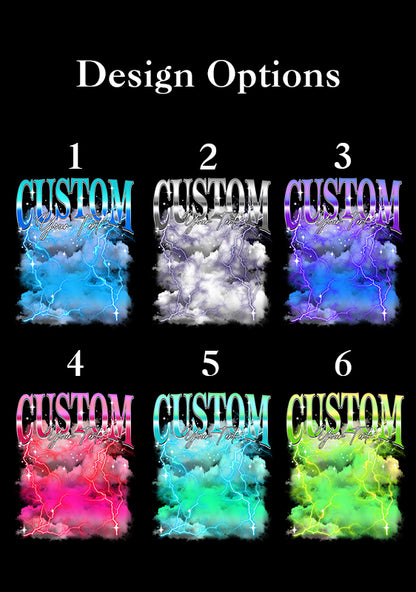 Custom Neon Lightning Cat Photo Y2K Spaghetti Strap Cami Cherrykitten