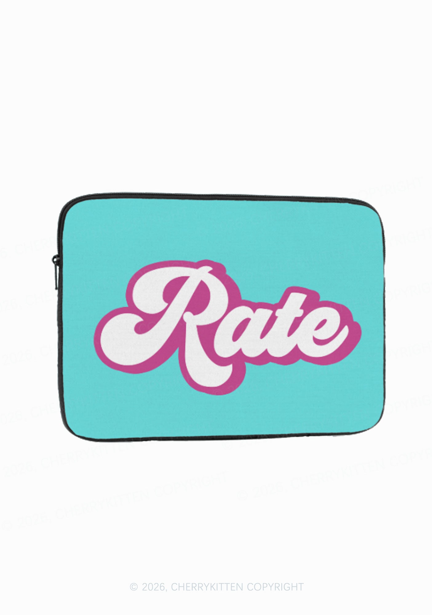 Personalized Name Y2K Laptop Sleeve Cherrykitten