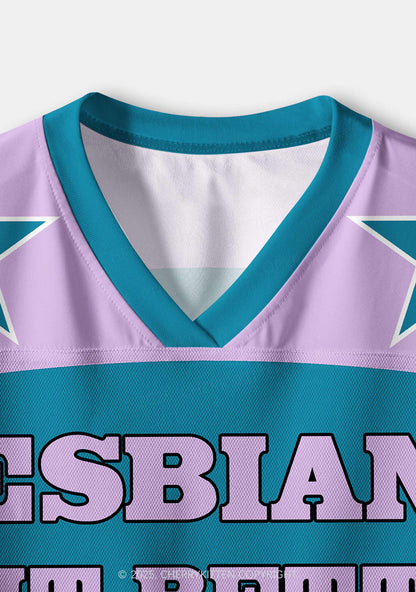Custom Purple Lesbians Do It Better Pride Y2K Crop Sport Jersey Shirts Cherrykitten
