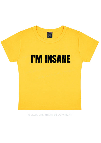 Im Insane Y2K Valentine's Day Baby Tee Cherrykitten