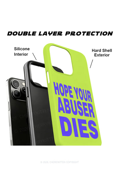 Hope Your Abuser Dies Y2K Phone Case Cherrykitten