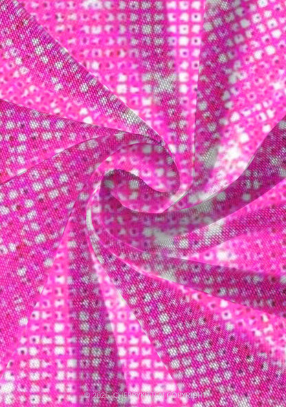 Shiny Pink Y2K Print Mini Layered Skirt Cherrykitten