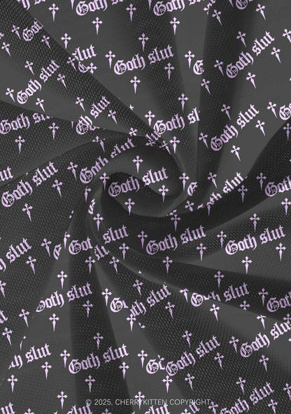 Halloween Pink Goth Slxt Y2K Print Mini Layered Skirt Cherrykitten