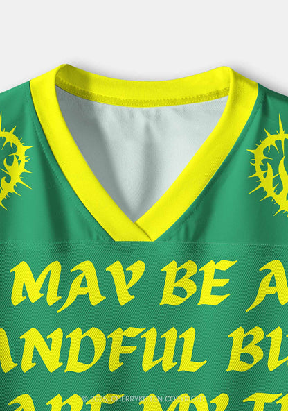 Custom Green May Be Handful Y2K Crop Sport Jersey Shirts Cherrykitten