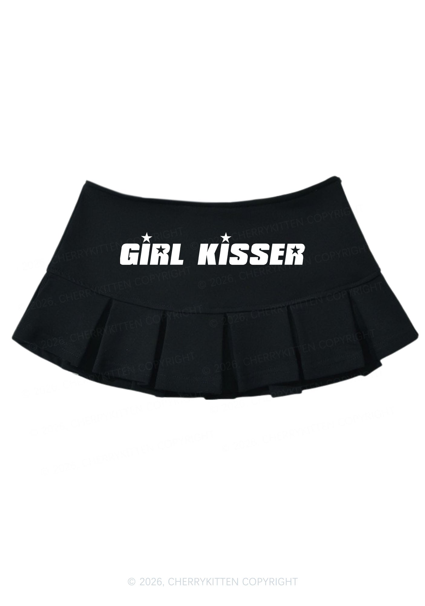 Girl Kisser Pride Y2K Mini Pleated Skirts Cherrykitten