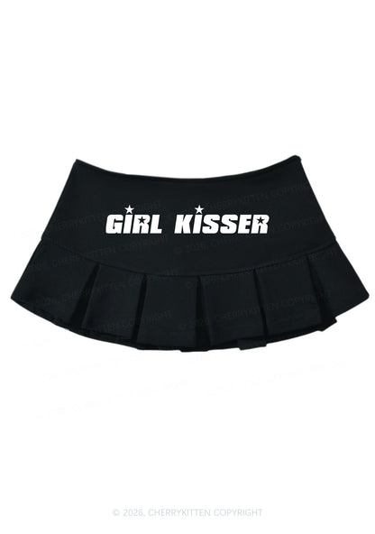 Girl Kisser Pride Y2K Mini Pleated Skirts Cherrykitten