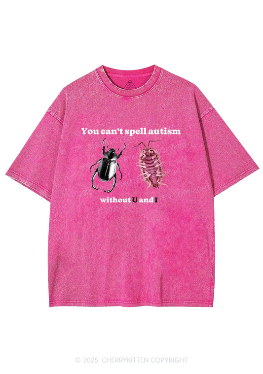 Autism Insect Y2K Shirts Washed Tee Cherrykitten