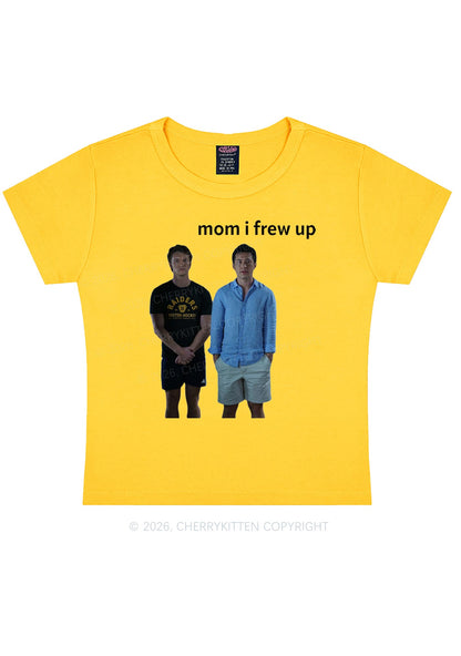 Mom I Frew Up HR Y2K Baby Tee Cherrykitten