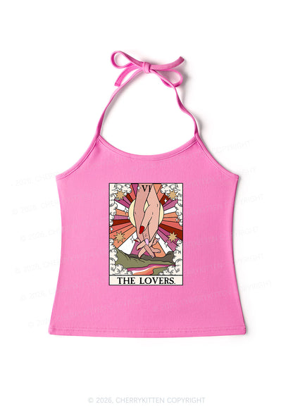 The Lesbian Lovers Pride Y2K Halter Neck Cami Cherrykitten
