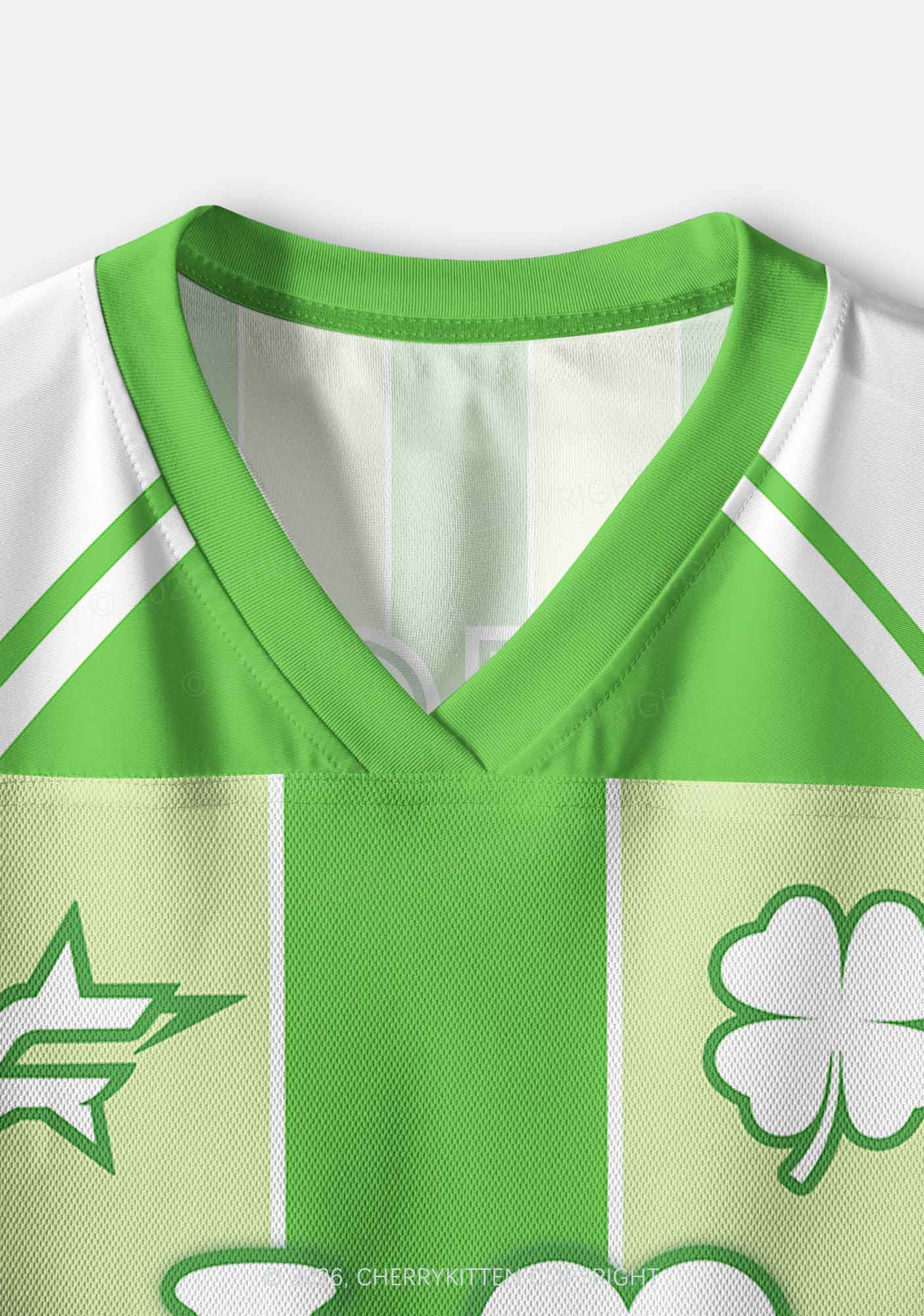 Custom I Love Irish Goodbyes St Patricks Y2K Crop Sport Jersey Shirts Cherrykitten