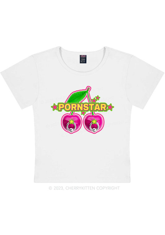 Pxrnstar Cherry Y2K Baby Tee Cherrykitten