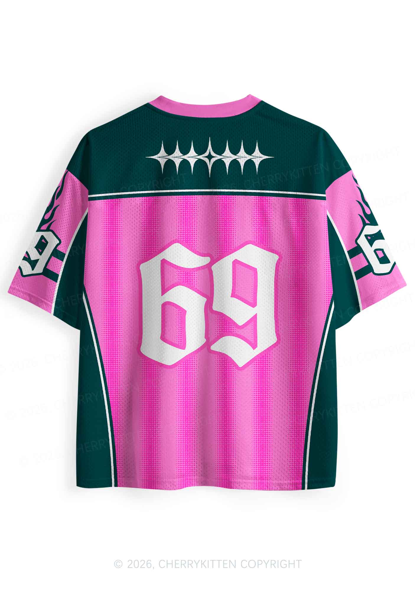 Pink Green Gay Thoughts Pride Y2K Sport Jersey Shirts Cherrykitten