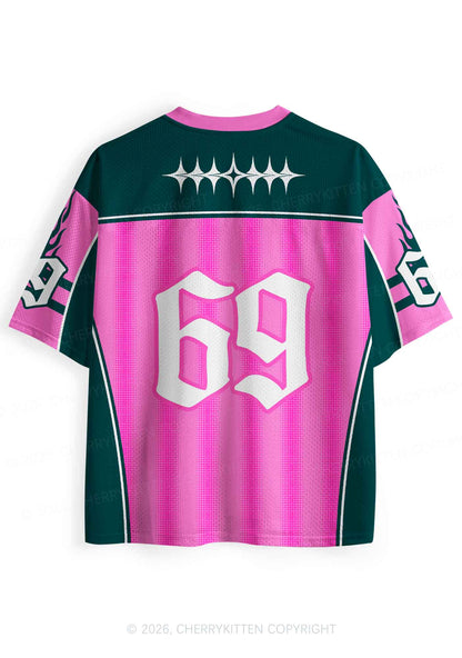 Pink Green Gay Thoughts Pride Y2K Sport Jersey Shirts Cherrykitten