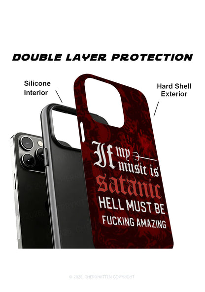 Halloween My Music Is Satanic Y2K Phone Case Cherrykitten